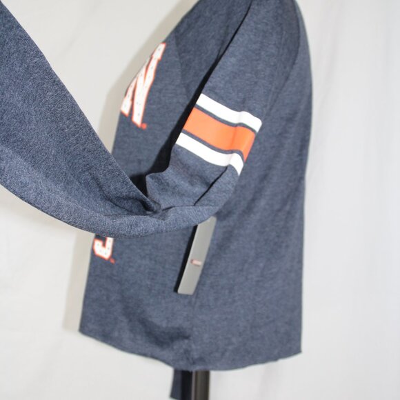 Auburn Tigers AU Colosseum Blue Crop Rhinestone Jeweled LS Shirt Women's M NEW - Picture 4 of 7